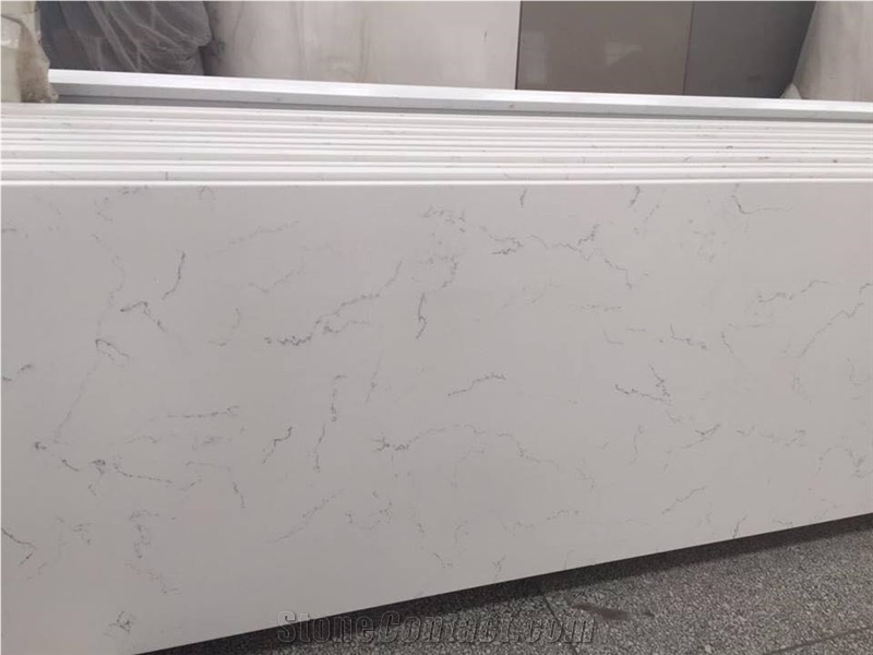 Carrara White Quartz Slabs Vietnam Empirestone
