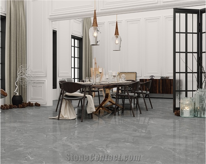 Bosy Grey Marble Look Porcelain Ceramic Floor Tile