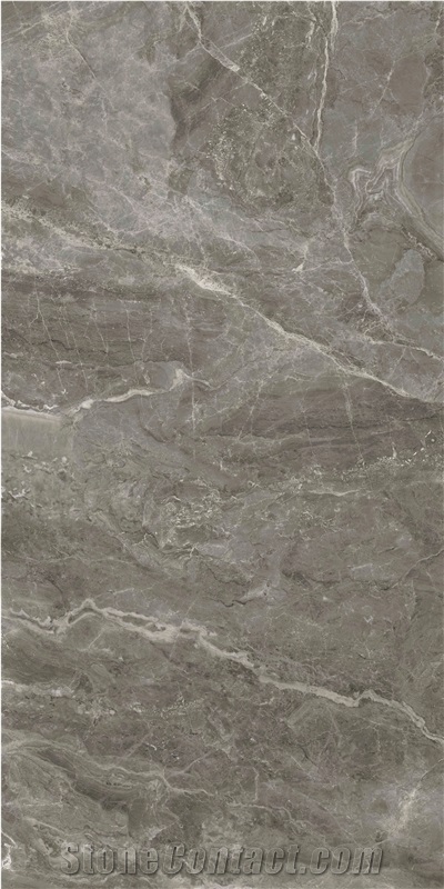 China Popular Grey Marble Look Ceramic Slab Tile
