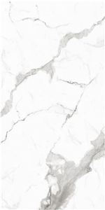 Fishbelly White Marble Look Porcelain/Ceramic Tile