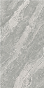 Glossy Olitalia Grey Marble Look Ceramic Slab- Olitalia Grey Ceramic Tiles
