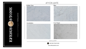 Afyon White Marble Colors