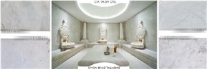 Afyon White Marble Turkish Bath-Turkish Hammam