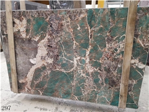Brazil Amason Green Marble Slab Wall Floor Tiles