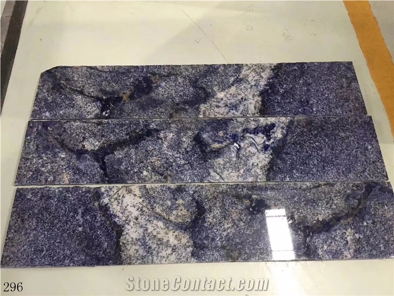 Brazil Dream Sapphire Granite Slabs Blue Wall Stone