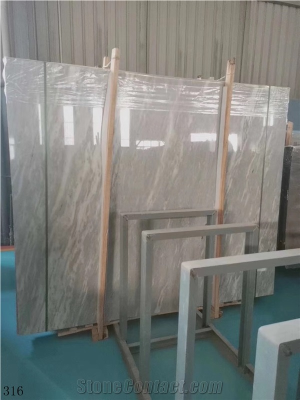 China Claud Sea Grey Marble Slab Wall Floor Tiles