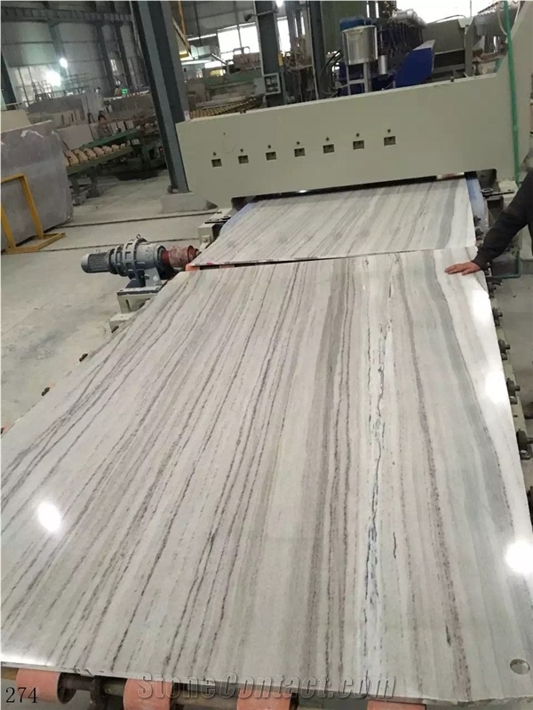 China Grey Sand Wooden Marble Slab Wall Floor Tile