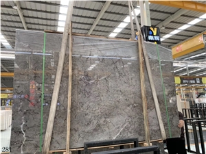 China Puti Grey Marble Slab Wall Floor Tiles Use