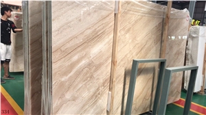 China Tino Beige Marble Slab Wall Floor Tiles Use