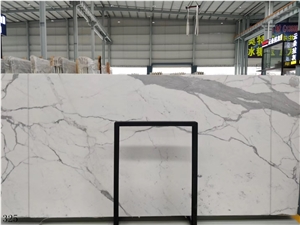 Italy Statuario Marble Slab Wall Flooring Tile Use