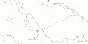 China White Quartz Slabs for Interior Design