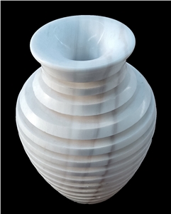 Stone Home Decor, White Marble Flower Vases
