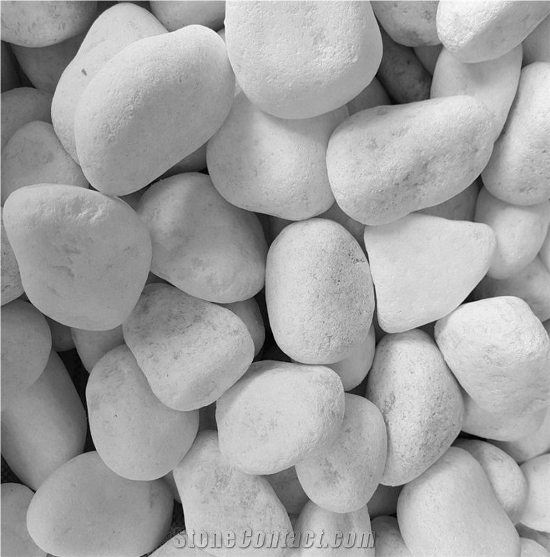 White Pebble Stone for Garden Decoration