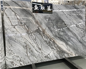 Translucent Ice Grey Marble Slabs