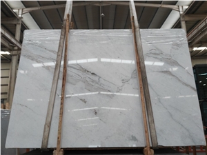 Glorious White Marble Stone Slabs Wall Covering