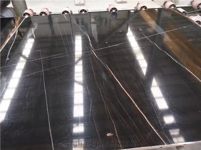 Noir Aziza Marble Slabs for Cut to Size Tiles