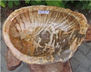 Petrified Wood Sink from Fossil Wood