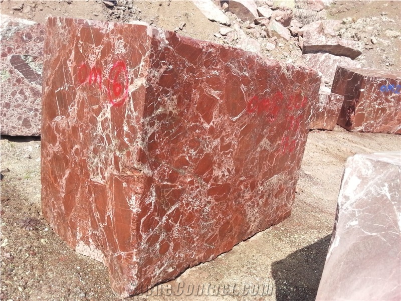Rosso Levanto Marble Blocks