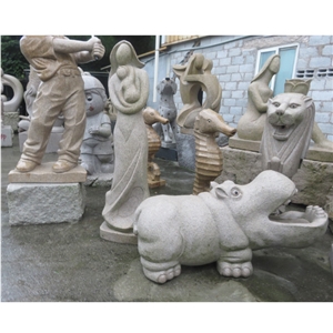 Animals Stone Sculpture Granite Statue for Garden