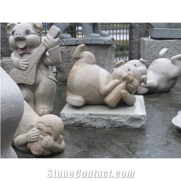 Outdoor Garden Decor Stone Animal Sculpture