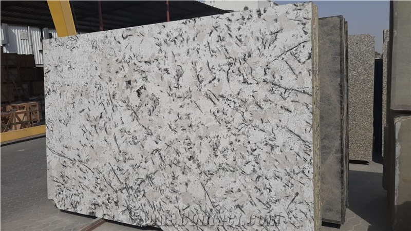 Alaska White Granite Slabs-Indian Origin