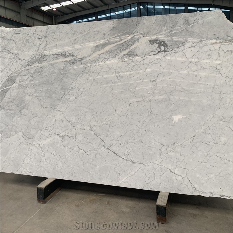 Buliding Material Bentley White Marble Slab For Wall Tiles