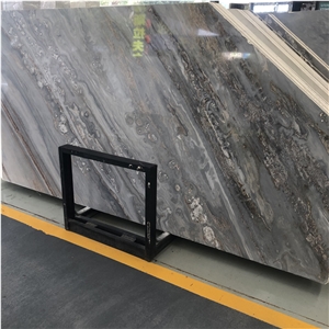 Luxury Palissandro Blue Marble Slab For Hotel Project