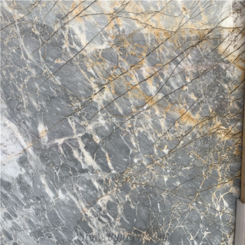 Natural Grey Marble With Gold Veins Marble Slabs from China