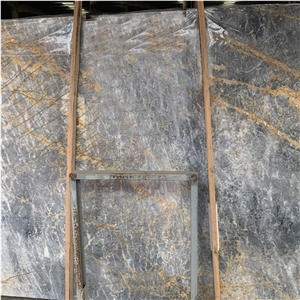 Natural Grey Marble With Gold Veins Marble Slabs