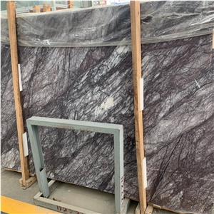 Natural Purple Marble Slab for Wall and Countertop