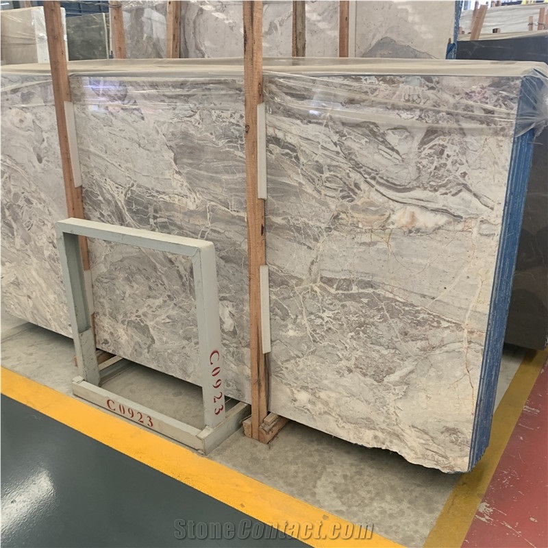 Natural Stone Grey Marble Slab For House Decor
