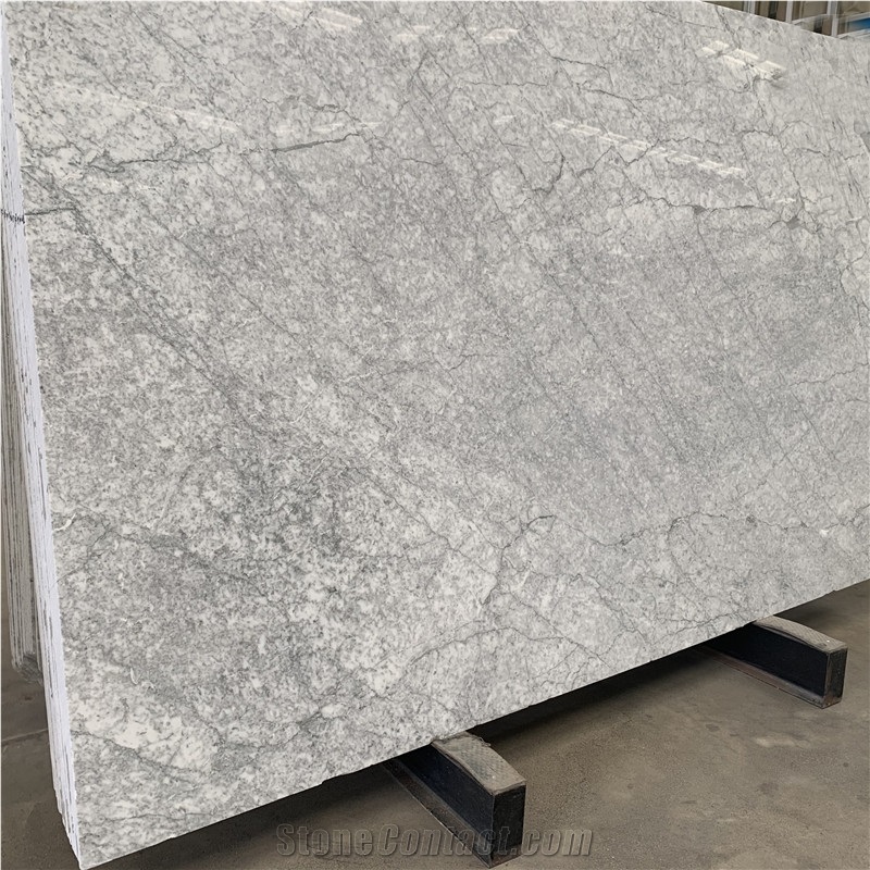 Snow White Marble Slab And Tiles For Bathroom Wall