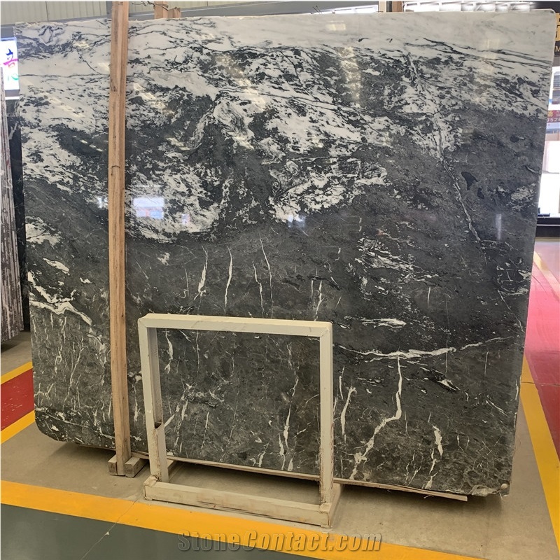 Top Quality Polished New Italy Grey Marble Slab