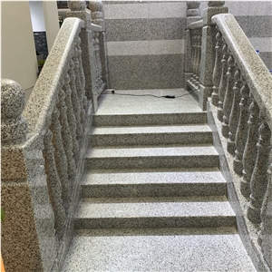 White Granite Stairs For Hotel And Villa Project