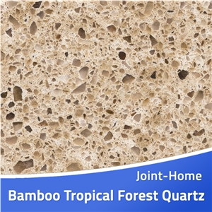 Bamboo Tropical Forest Quartz Slab for Countertops