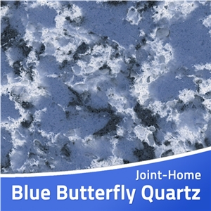 Blue Butterfly Quartz Artificial Stone Tile Slabs