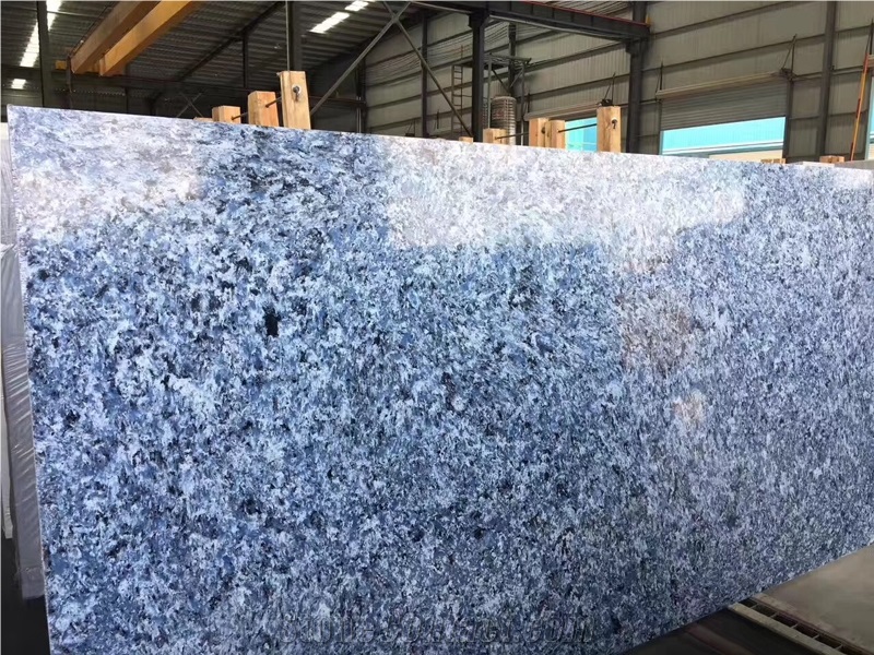 Blue Butterfly Quartz Artificial Stone Tile Slabs