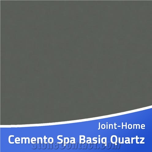 Cemento Spa Basiq Quartz Stone Slab for Countertop
