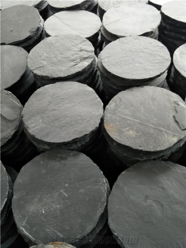 Cheap Black Basalt Slate Ourdoor Tiles on Sale