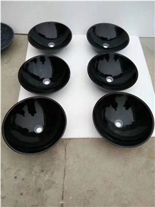 Cheap Black Marble Stone for Round Sink Basin