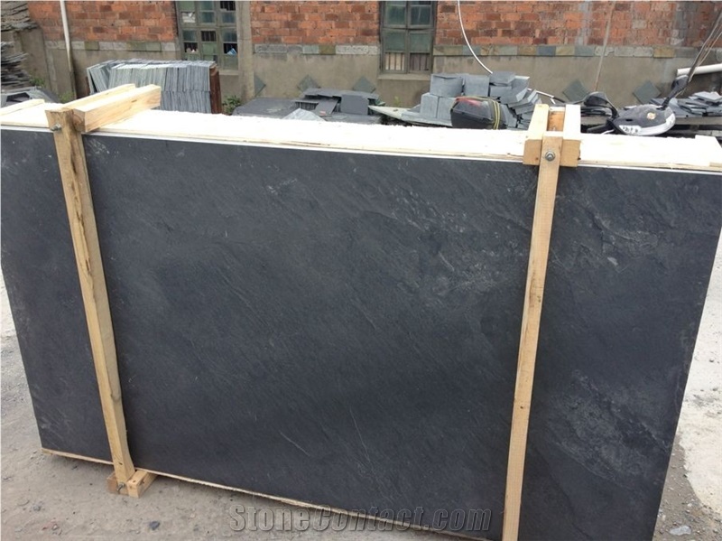 Cheap Black Slate Stone for Flooring Tiles