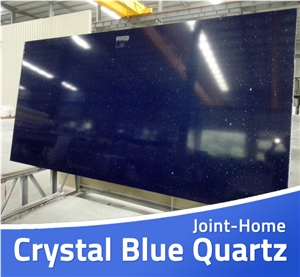 Crystal Blue Sparkle Quartz Manmade Stone Slabs