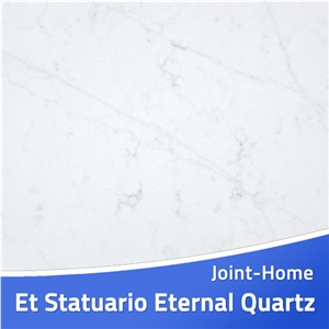 Et Statuario Eternal Quartz Slab for Countertops
