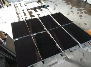 Hot Sale Absolute Black Granite Stone Tiles Slabs