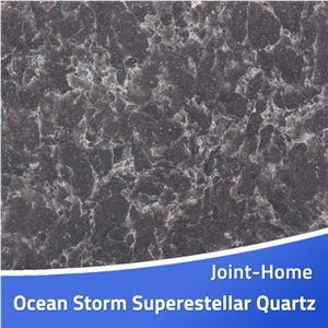 Ocean Storm Superestellar Quartz Slab for Counters