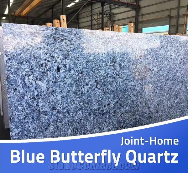 Sodalite Blue Butterfly Quartz Manmade Stone Slabs