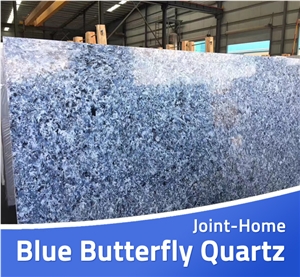 Sodalite Blue Butterfly Quartz Manmade Stone Slabs
