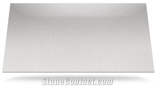 Stellar Blanco Quartz Stone Slab for Countertops