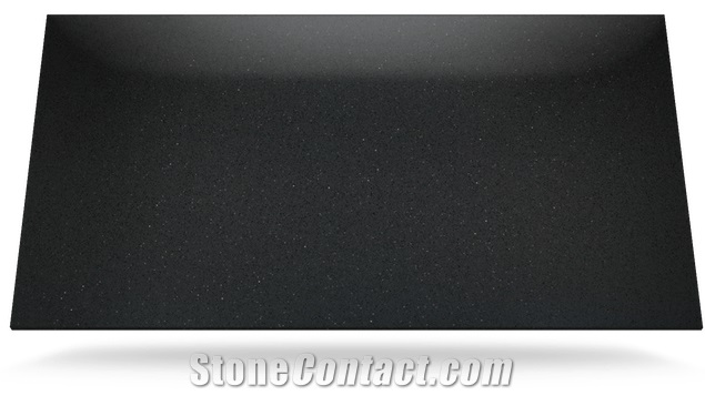 Stellar Negro Quartz Stone Slab for Countertops