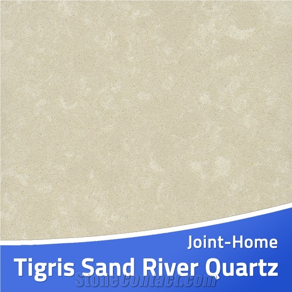 Tigris Sand River Quartz Stone Slab for Countertop